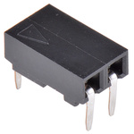 Molex C-Grid Series Right Angle Through Hole Mount PCB Socket, 2-Contact, 1-Row, 2.54mm Pitch, Solder Termination