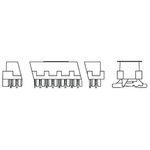 TE Connectivity Micro-MaTch Series Straight Surface Mount PCB Socket, 10-Contact, 2-Row, 2.54mm Pitch, Solder