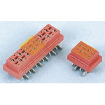 TE Connectivity Micro-MaTch Series Straight Surface Mount PCB Socket, 6-Contact, 2-Row, 2.54mm Pitch, Solder Termination