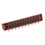 TE Connectivity Micro-MaTch Series Straight Surface Mount PCB Socket, 20-Contact, 2-Row, 2.54mm Pitch, Solder