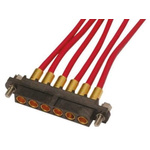 HARWIN Datamate Mix-Tek Series Straight Panel Mount PCB Socket, 6-Contact, 1-Row, 4mm Pitch, Crimp Termination