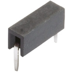 HARWIN Right Angle Through Hole Mount PCB Socket, 2-Contact, 1-Row, 2.54mm Pitch, Solder Termination