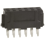 Hirose DF11 Series Straight Through Hole Mount PCB Socket, 12-Contact, 2-Row, 2.0mm Pitch, Solder Termination