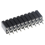 Preci-Dip 803 Series Straight PCB Mount PCB Socket, 20-Contact, 2-Row, 2.54mm Pitch, Solder Termination