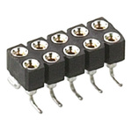 Preci-Dip 410 Series Right Angle Surface Mount PCB Socket, 8-Contact, 2-Row, 2.54mm Pitch, Solder Termination