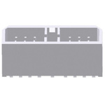 TE Connectivity Multi-Interlock Series Straight Through Hole Mount PCB Socket, 17-Contact, 2-Row, Solder Termination