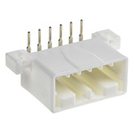 TE Connectivity MULTILOCK 070 Series Right Angle Through Hole Mount PCB Socket, 6-Contact, 1-Row, 3.5mm Pitch, Solder