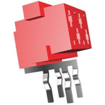 TE Connectivity Micro-MaTch Series Right Angle Through Hole Mount PCB Socket, 16-Contact, 2-Row, 2.54mm Pitch, Solder