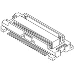 Molex SlimStack Series Straight Surface Mount PCB Socket, 20-Contact, 2-Row, 0.5mm Pitch, Solder Termination