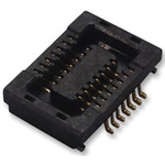 Hirose DF23 Series Straight Surface Mount PCB Socket, 20-Contact, 2-Row, 0.5mm Pitch, Solder Termination