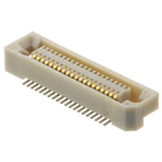 Hirose FX6 Series Straight Surface Mount PCB Socket, 40-Contact, 2-Row, 0.8mm Pitch, Solder Termination