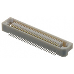 Hirose FX6 Series Straight Surface Mount PCB Socket, 60-Contact, 2-Row, 0.8mm Pitch, Solder Termination