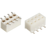 Hirose A3 Series Straight Surface Mount PCB Socket, 8-Contact, 2-Row, 2mm Pitch, Solder Termination