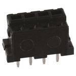 Hirose DF3 Series Straight Through Hole Mount PCB Socket, 4-Contact, 1-Row, 2mm Pitch, Solder Termination