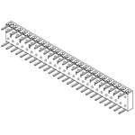Samtec BCS Series Right Angle Through Hole Mount PCB Socket, 26-Contact, 1-Row, 2.54mm Pitch, Through Hole Termination