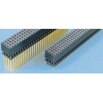 Samtec ESQT Series Straight Through Hole Mount PCB Socket, 120-Contact, 4-Row, 2mm Pitch, Solder Termination