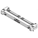 Samtec QRF8 Series Right Angle Surface Mount PCB Socket, 52-Contact, 2-Row, 0.8mm Pitch, Solder Termination