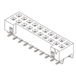 Samtec S2M Series Straight Surface Mount PCB Socket, 10-Contact, 2-Row, 2mm Pitch, Solder Termination