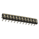 Samtec SDL Series Straight Through Hole Mount PCB Socket, 24-Contact, 2-Row, 2.54mm Pitch, Through Hole Termination