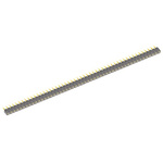Samtec SLW Series Straight Through Hole Mount PCB Socket, 100-Contact, 2-Row, 2.54mm Pitch, Solder Termination