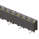 Samtec SMM Series Straight Surface Mount PCB Socket, 8-Contact, 1-Row, 2mm Pitch, Solder Termination