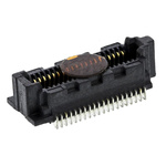 Samtec SS4 Series Straight Surface Mount PCB Socket, 40-Contact, 2-Row, 0.4mm Pitch, Solder Termination