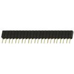 Samtec SSA Series Straight Through Hole Mount PCB Socket, 22-Contact, 1-Row, 2.54mm Pitch, Solder Termination