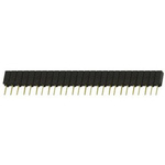 Samtec SSA Series Straight Through Hole Mount PCB Socket, 26-Contact, 1-Row, 2.54mm Pitch, Solder Termination
