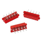 Wurth Elektronik 6903 Series Straight Through Hole Mount PCB Socket, 6-Contact, 2-Row, 1.27mm Pitch, Solder Termination