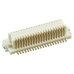 Hirose DF12 Series Straight Surface Mount PCB Socket, 40-Contact, 2-Row, 0.5mm Pitch, Solder Termination