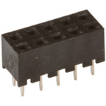 Hirose A3C Series Straight Through Hole Mount PCB Socket, 10-Contact, 2-Row, 2mm Pitch, Solder Termination