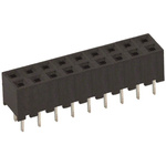 Hirose A3C Series Straight Through Hole Mount PCB Socket, 18-Contact, 2-Row, 2mm Pitch, Solder Termination