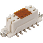 Hirose DF11 Series Straight Surface Mount PCB Socket, 16-Contact, 2-Row, 2mm Pitch, Solder Termination