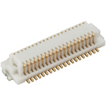 Hirose DF12 Series Straight Surface Mount PCB Socket, 50-Contact, 2-Row, 0.5mm Pitch, Solder Termination