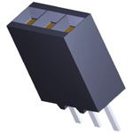 TE Connectivity AMPMODU MOD II Series Straight Through Hole Mount PCB Socket, 6-Contact, 1-Row, 2.54mm Pitch, Solder