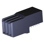 TE Connectivity Z-PACK HM Series Right Angle Surface Mount PCB Socket, 3-Contact, 1-Row, 1.5mm Pitch, Crimp Termination