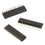 Wurth Elektronik WR-PHD Series Right Angle Through Hole Mount PCB Socket, 32-Contact, 1-Row, 2.54mm Pitch, Solder