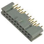 3M 9100 Series Straight Through Hole Mount PCB Socket, 20-Contact, 2-Row, 2.54mm Pitch, Solder Termination