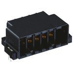 Hirose FX30B Series Right Angle Through Hole Mount PCB Socket, 5-Contact, 1-Row, 3.81mm Pitch, Solder Termination