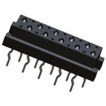 TE Connectivity Micro-MaTch Series Straight Through Hole Mount PCB Socket, 10-Contact, 2-Row, 1.27mm Pitch, Solder