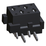TE Connectivity Micro-MaTch Series Straight Surface Mount PCB Socket, 4-Contact, 2-Row, 1.27mm Pitch, Solder Termination
