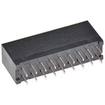 Hirose HIF3H Series Straight PCB Mount PCB Socket, 18-Contact, 2-Row, 2.54mm Pitch, Through Hole Termination