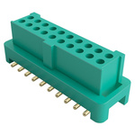 HARWIN Gecko Series Straight Surface Mount PCB Socket, 10-Contact, 2-Row, 1.25mm Pitch, Solder Termination