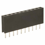 HARWIN M20 Series Straight Through Hole Mount PCB Socket, 6-Contact, 1-Row, 2.54mm Pitch, Solder Termination