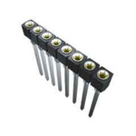 Samtec SS Series Straight Through Hole Mount PCB Socket, 32-Contact, 1-Row, 2.54mm Pitch, Solder Termination