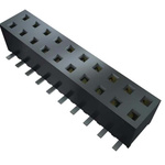 Samtec MMS Series Straight Surface Mount PCB Socket, 24-Contact, 2-Row, 2mm Pitch, Solder Termination