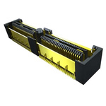 Samtec QFS Series Straight Through Hole Mount PCB Socket, 104-Contact, 2-Row, 0.635mm Pitch, Solder Termination