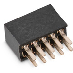 Wurth Elektronik WR-PHD Series Straight Through Hole Mount PCB Socket, 8-Contact, 2-Row, 1.27mm Pitch, Solder