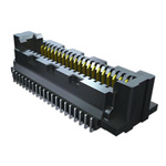 Samtec SS5 Series Straight Surface Mount PCB Socket, 20-Contact, 2-Row, 0.5mm Pitch, Solder Termination