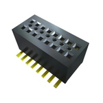 Samtec CLE Series Horizontal Surface Mount PCB Socket, 40-Contact, 2-Row, 0.8mm Pitch, Through Hole Termination